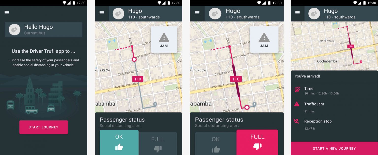 How Bus Drivers Will Manage Social Distancing with the Trufi Driver App ...
