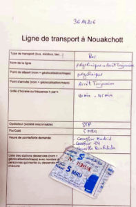 Ligne de transport worksheet