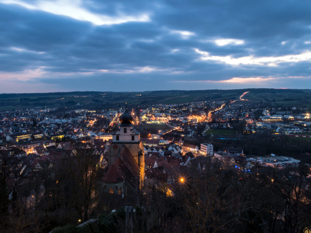 Herrenberg just after sunset