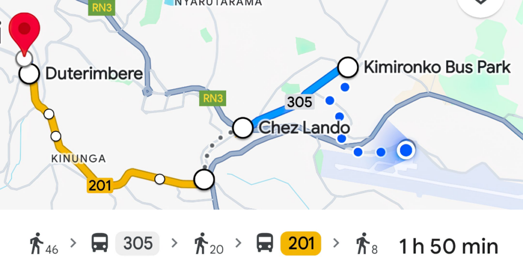 Google Public Transport Directions