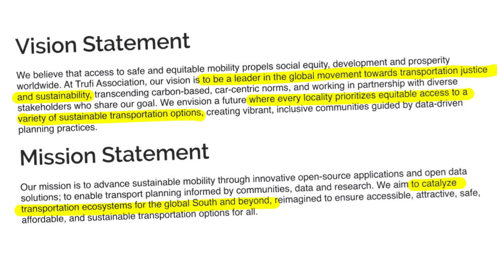 Trufi Vision and Mission Statements